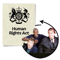Law Human Rights image logo