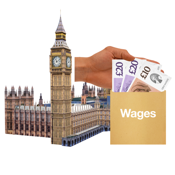 Government buildings and money